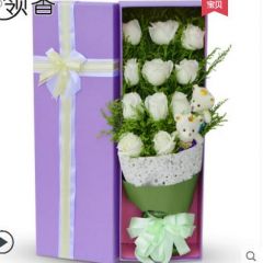 11朵玫瑰礼盒生日花束上海鲜花速递广州合肥西安成都南京配送花店