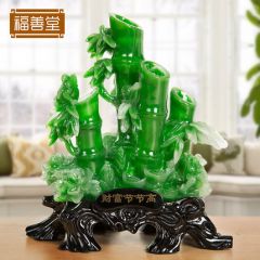 财富节节高电视柜酒柜客厅摆件装饰品竹子家居饰品玄关工艺品招财摆设