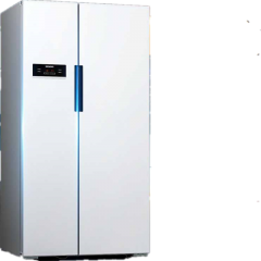 变频风冷无霜 独立双循环 LED显示 对开门冰箱（白色)